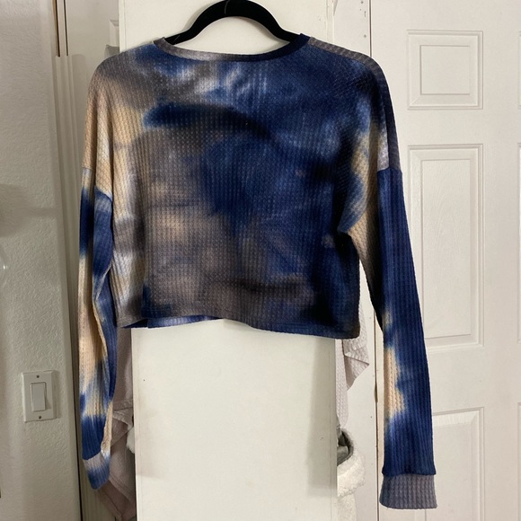 Long sleeve tie die crop - Picture 2 of 2